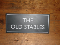 Welsh Slate Stable Sign